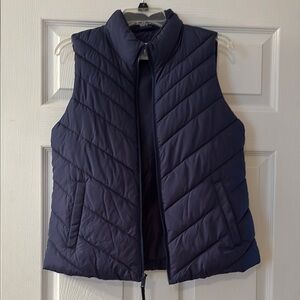 Women's GAP Navy Quilted Vest